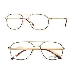 Calligraphy Whitman Gold Tortoise Men’s Glasses 60-18-145